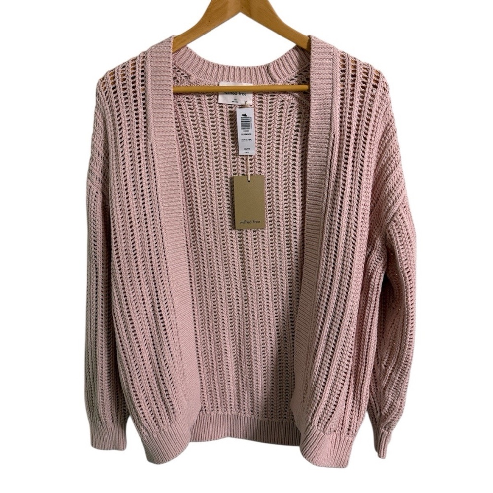 NWT Aritzia Wilfred Free Terrasen Cardigan Oracle Pink Size XXS